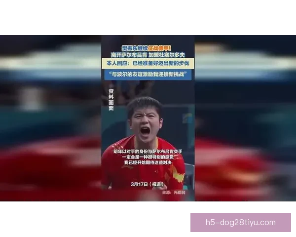 樊振东首度配对遗憾落败出局了